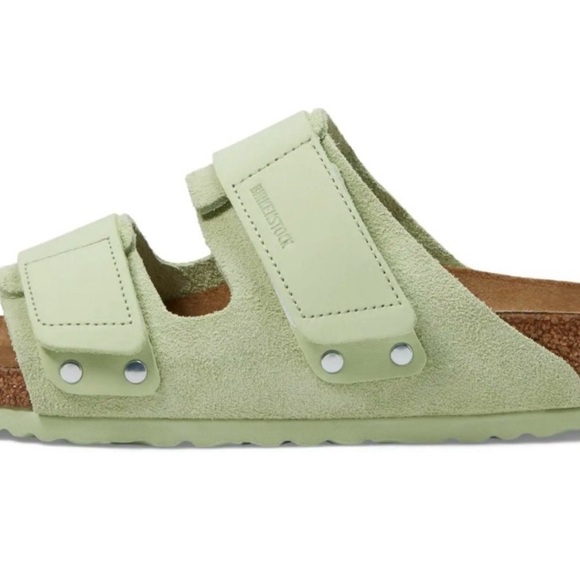 Birkenstock Uji Leather Sandal - Faded Lime - Size 39 (US 8) - Picture 3 of 8